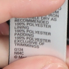 Marks and Spencer Girls Black Puffer Jacket, 6-7 Years