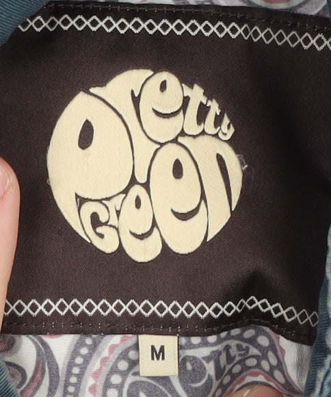 Pretty Green Men’s Blue Bomber Jacket, Size M, Casual