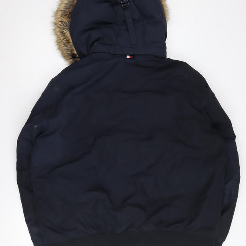 Tommy Hilfiger Men's Blue Parka Jacket 2XL Winter Coat