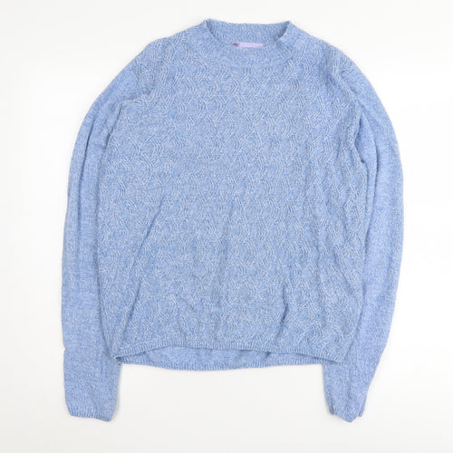 Honor Millburn Women's Blue Cable-Knit Pullover Jumper, M