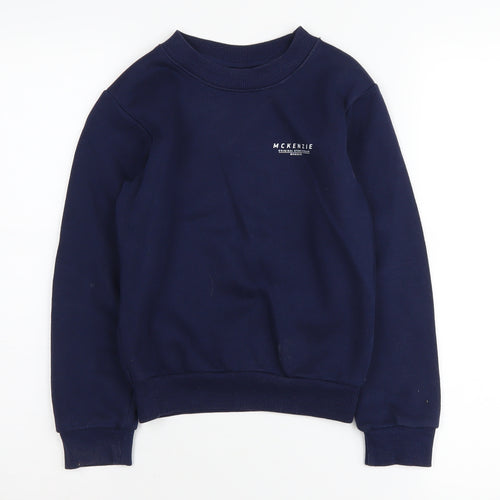 McKenzie Boys Blue Crew Neck Pullover Sweatshirt 8-10 Years