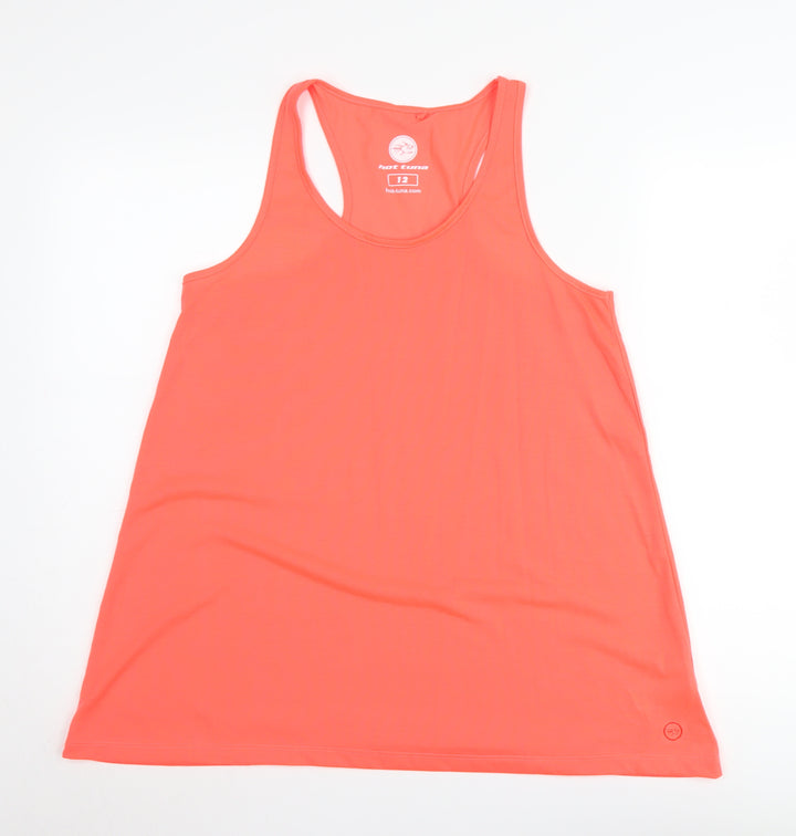 Hot Tuna Women's Orange Polyester Tank Top Size 12