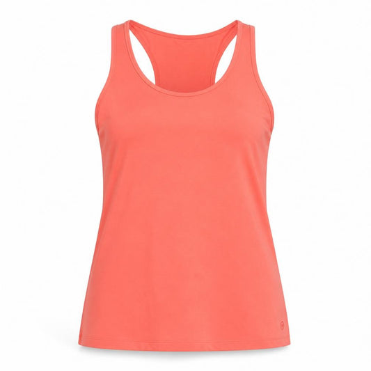 Front view of Hot Tuna Women's Orange Polyester Tank Top, size 12