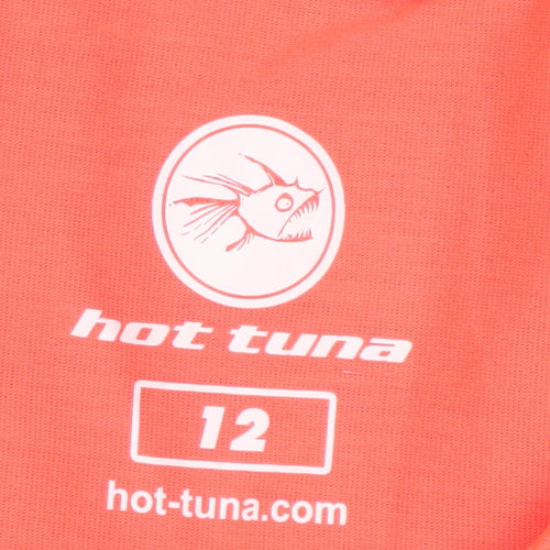 Hot Tuna Women's Orange Polyester Tank Top Size 12