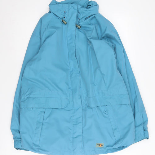 Arctic Storm Women's Blue Hooded Parka Jacket Size 12