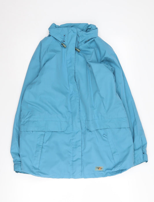 Arctic Storm Women's Blue Hooded Parka Jacket Size 12