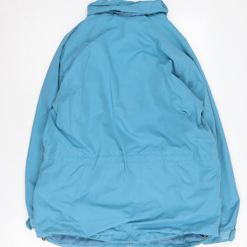 Arctic Storm Women's Blue Hooded Parka Jacket Size 12