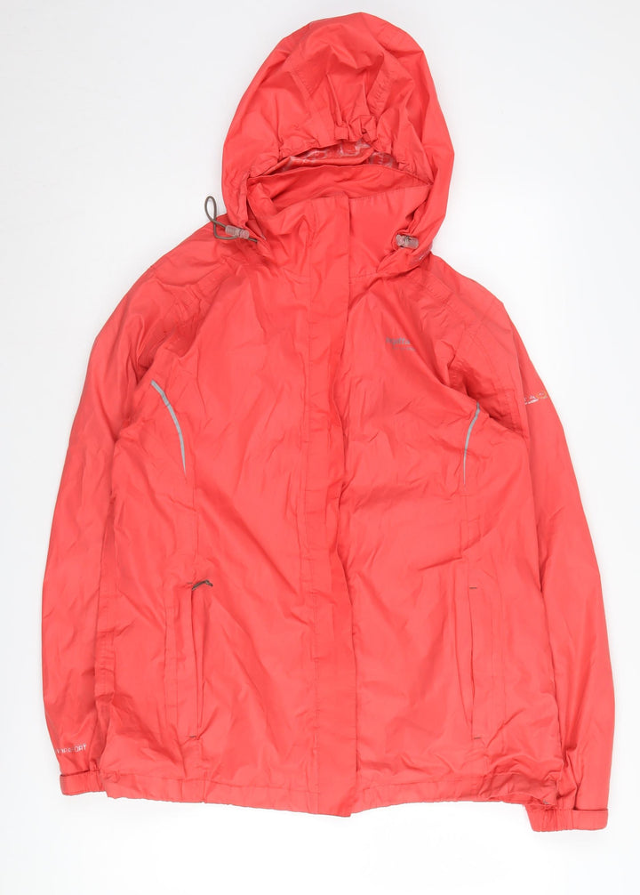 Regatta Women's Red Waterproof Rain Coat Jacket Size 14