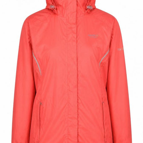 Regatta Women's Red Waterproof Rain Coat Jacket Size 14