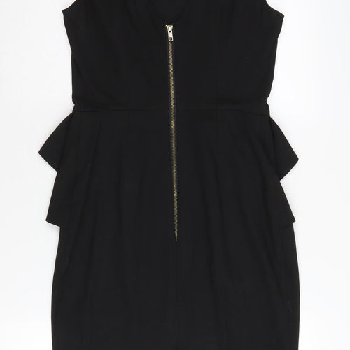 River Island Women's Black Pencil Dress - Size 10
