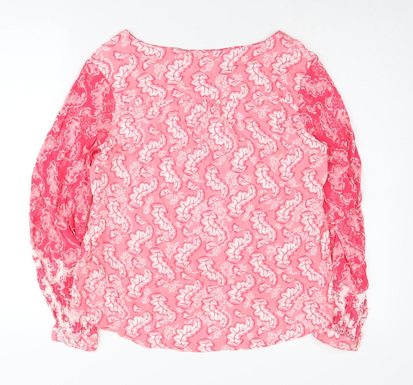 White Stuff Women's Pink Floral Blouse UK 8 Viscose