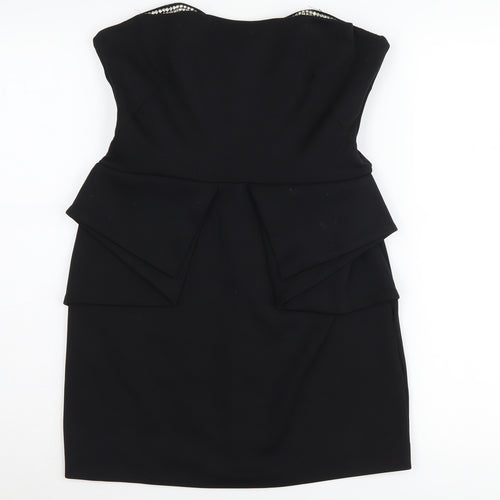 River Island Black Bodycon Dress Women Size 12