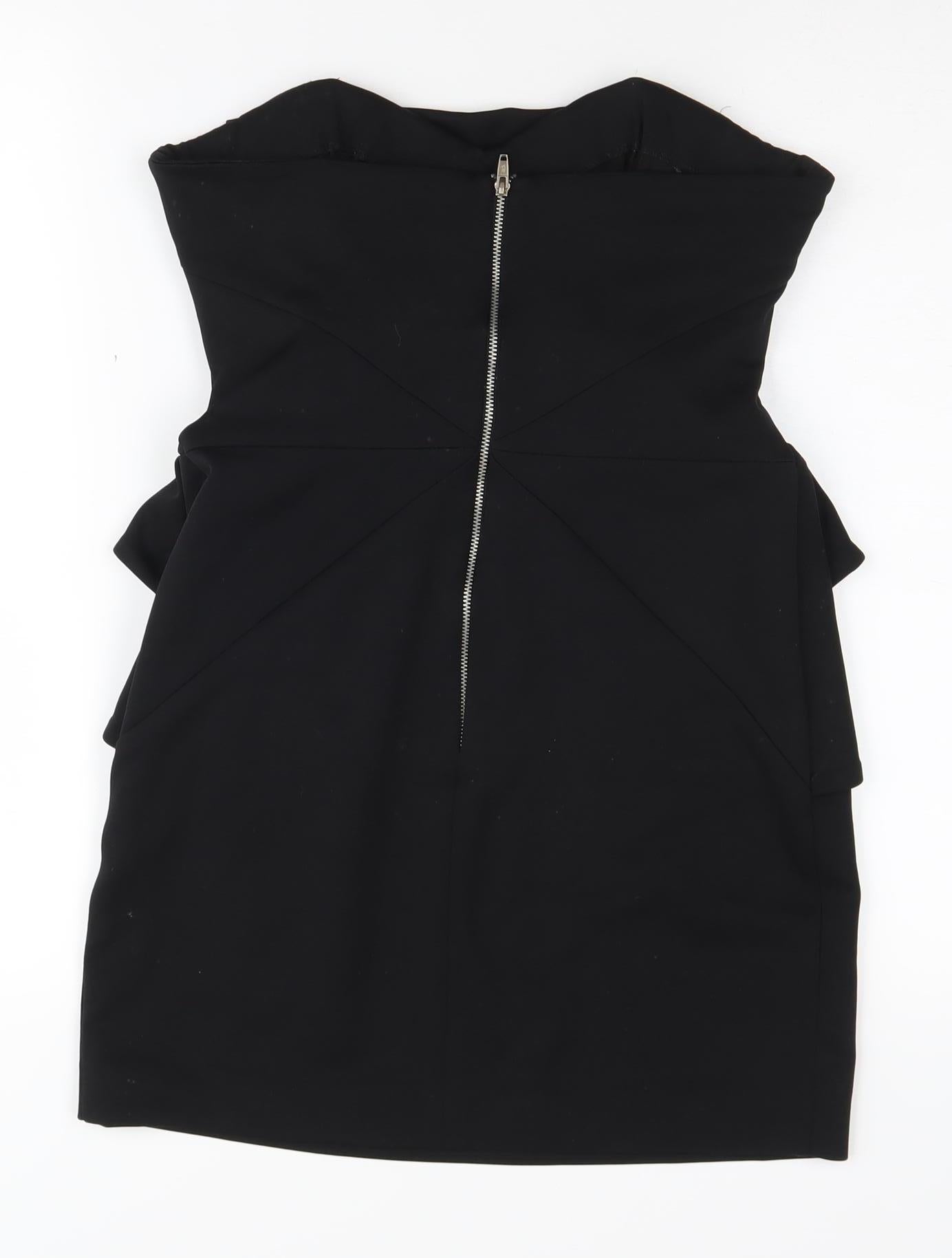 River Island Black Bodycon Dress Women Size 12