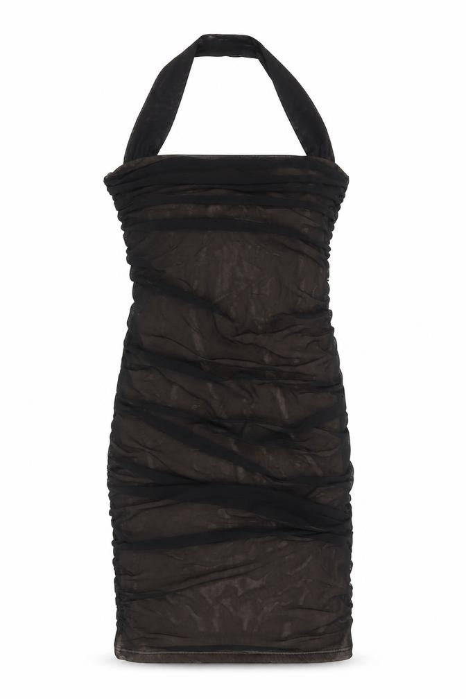 Oh Polly Women Black Strapless Bodycon Dress Size 8