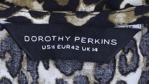 Dorothy Perkins Women's Animal Print V-Neck Dress