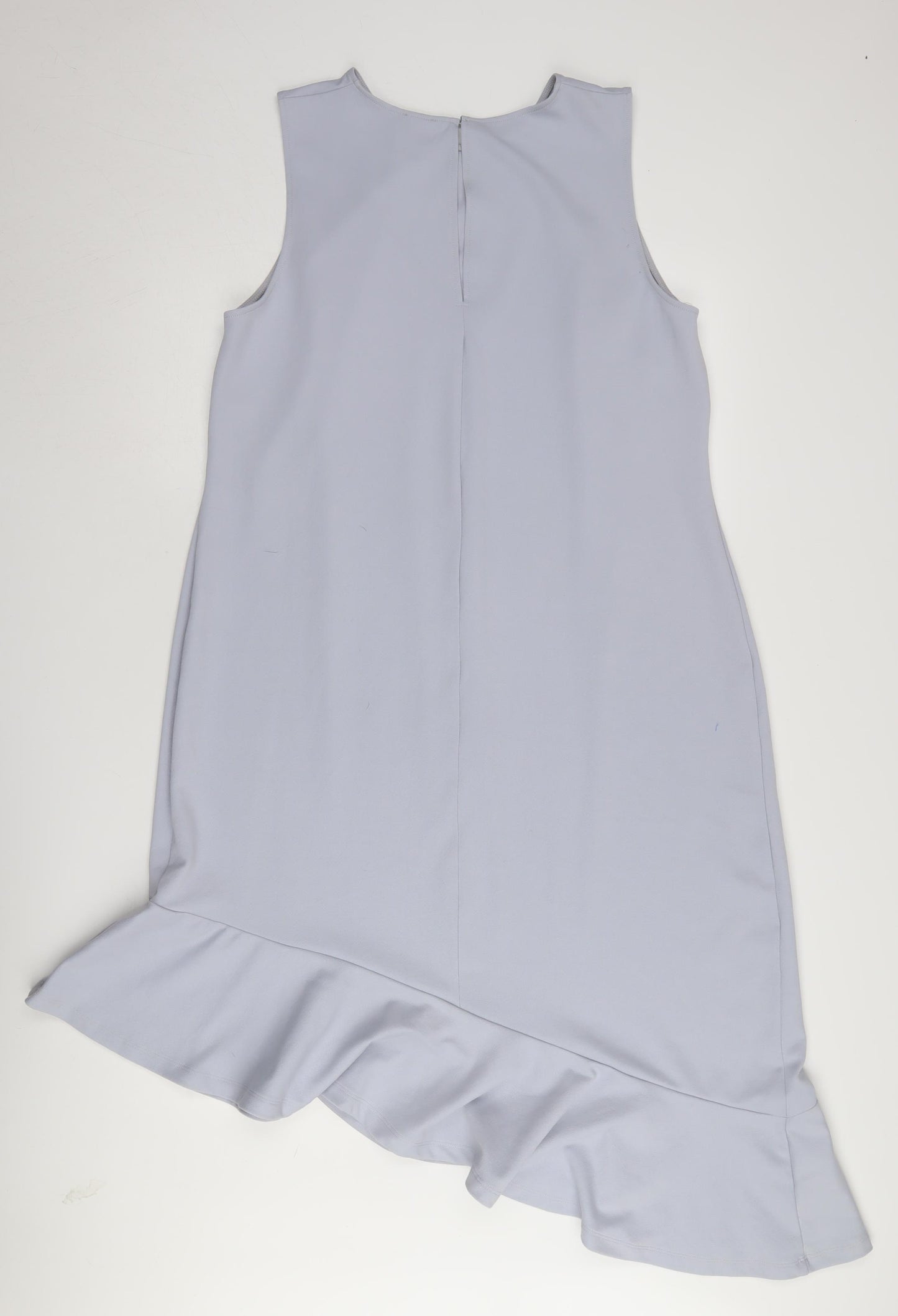 ASOS Women's Blue Ruffle Asymmetric Dress Size 18