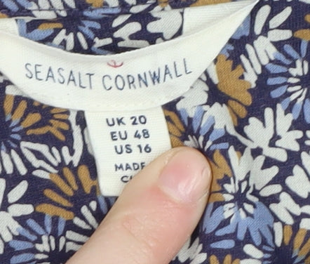 Seasalt Cornwall Women's Multicoloured Shift Dress Size 20