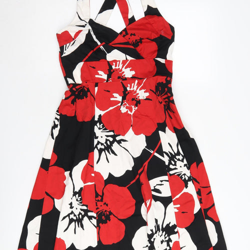 Wallis Women's Floral Halter A-Line Dress, Size 8