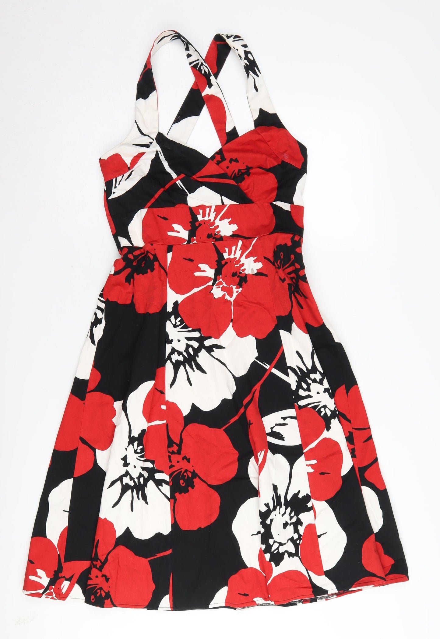 Wallis Women's Floral Halter A-Line Dress, Size 8