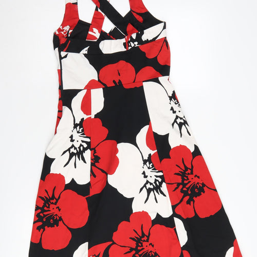 Wallis Women's Floral Halter A-Line Dress, Size 8