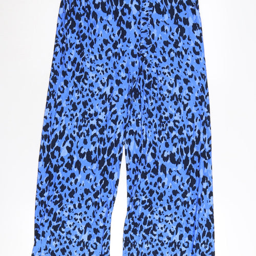 Monsoon Women's Blue Animal Print Trousers S