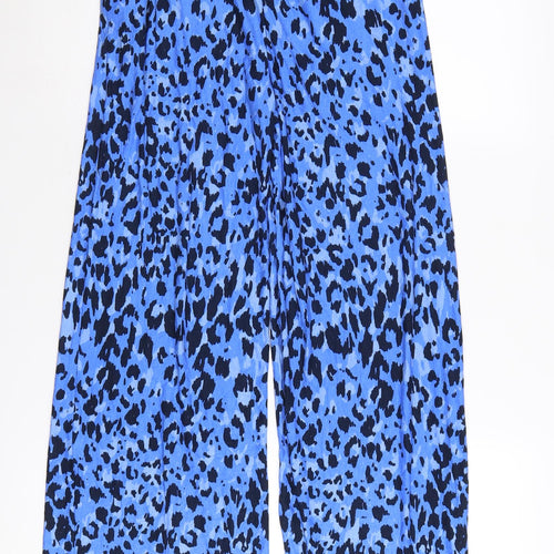 Monsoon Women's Blue Animal Print Trousers S