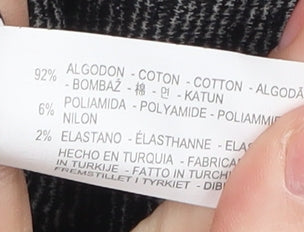 Zara Women's Black Geometric Pencil Skirt, M