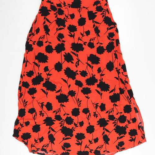 Marks and Spencer Women's Midi Floral A-Line Skirt, Size 10