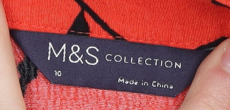 Marks and Spencer Women's Midi Floral A-Line Skirt, Size 10