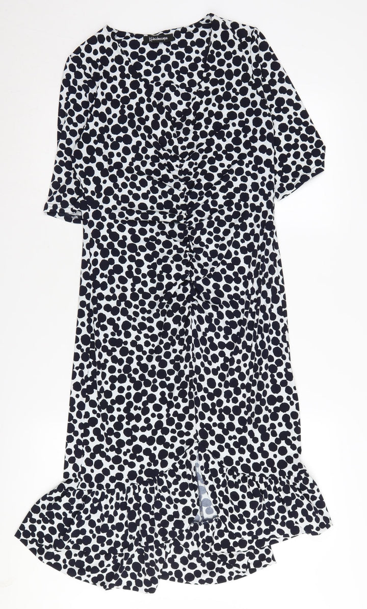 Kaleidoscope Women's Polka Dot Shift Dress, Size 12