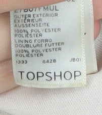 Topshop Women's Multicoloured Floral Pleated Skirt, Size 10