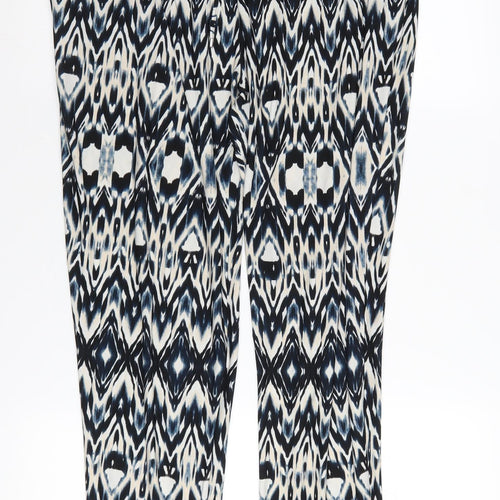 Wallis Women’s Geometric Trousers, Size 14, Multicoloured