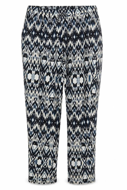 Front view of Wallis Women’s Geometric Trousers, size UK 14, Multicoloured