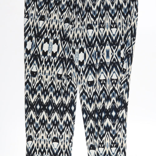 Wallis Women’s Geometric Trousers, Size 14, Multicoloured
