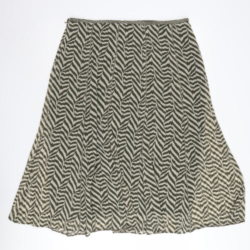 Marks and Spencer Women's Multicoloured Geometric Pleated Skirt