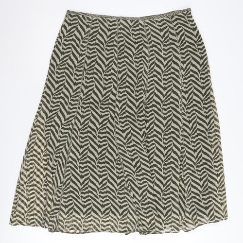 Marks and Spencer Women's Multicoloured Geometric Pleated Skirt