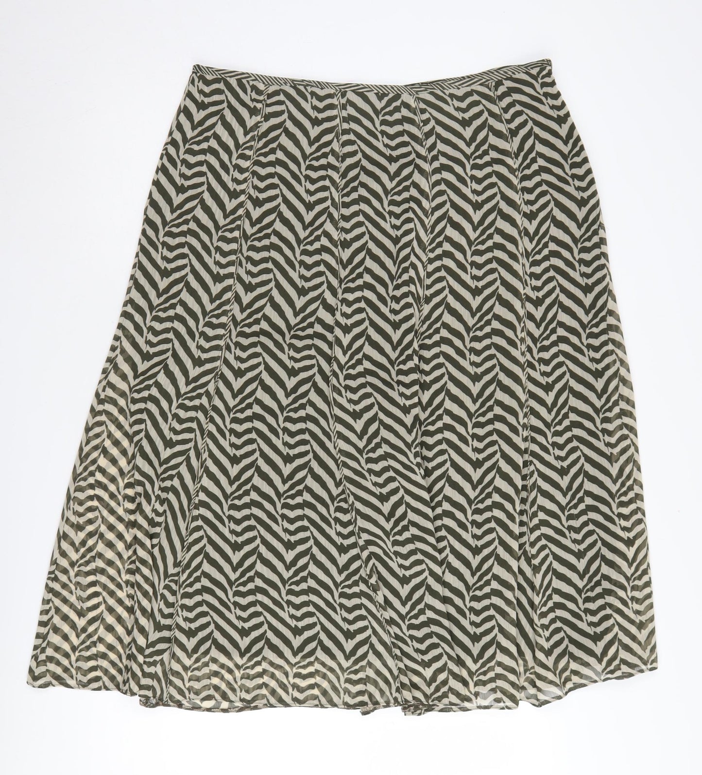 Marks and Spencer Women's Multicoloured Geometric Pleated Skirt