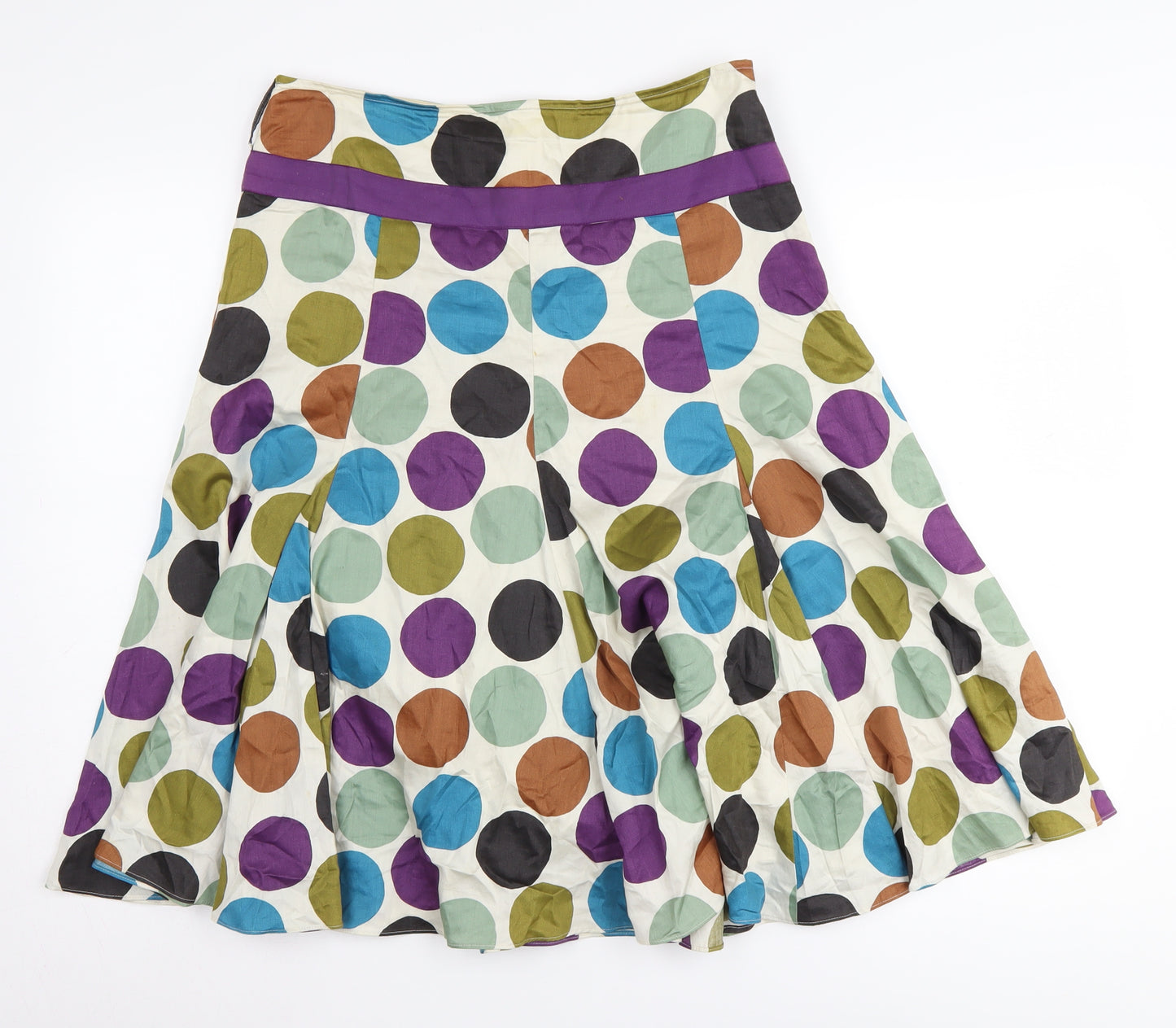 Hobbs Women's Multicoloured A-Line Polka Dot Skirt
