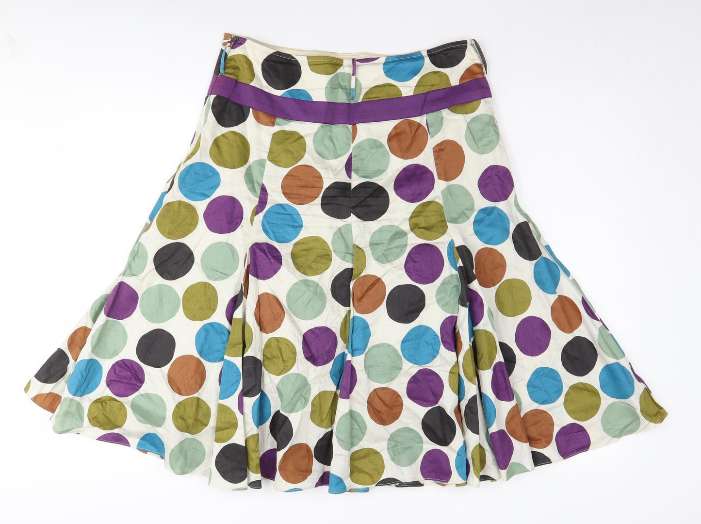 Hobbs Women's Multicoloured A-Line Polka Dot Skirt