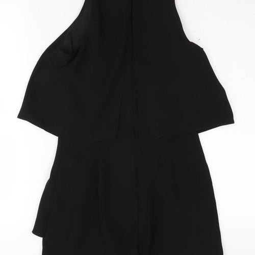 River Island Women's Black Sleeveless Playsuit, Size 8