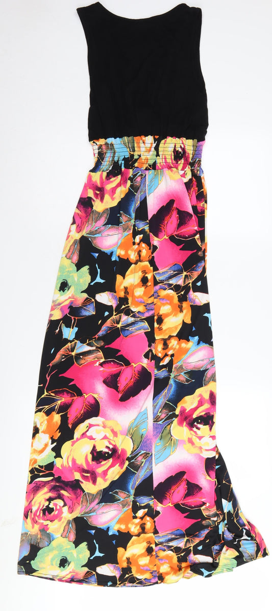 boohoo Women’s Multicoloured Floral Maxi Dress Size 10