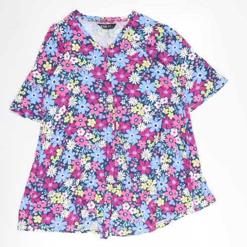 Yours Women's Multicoloured Floral Blouse Size 16