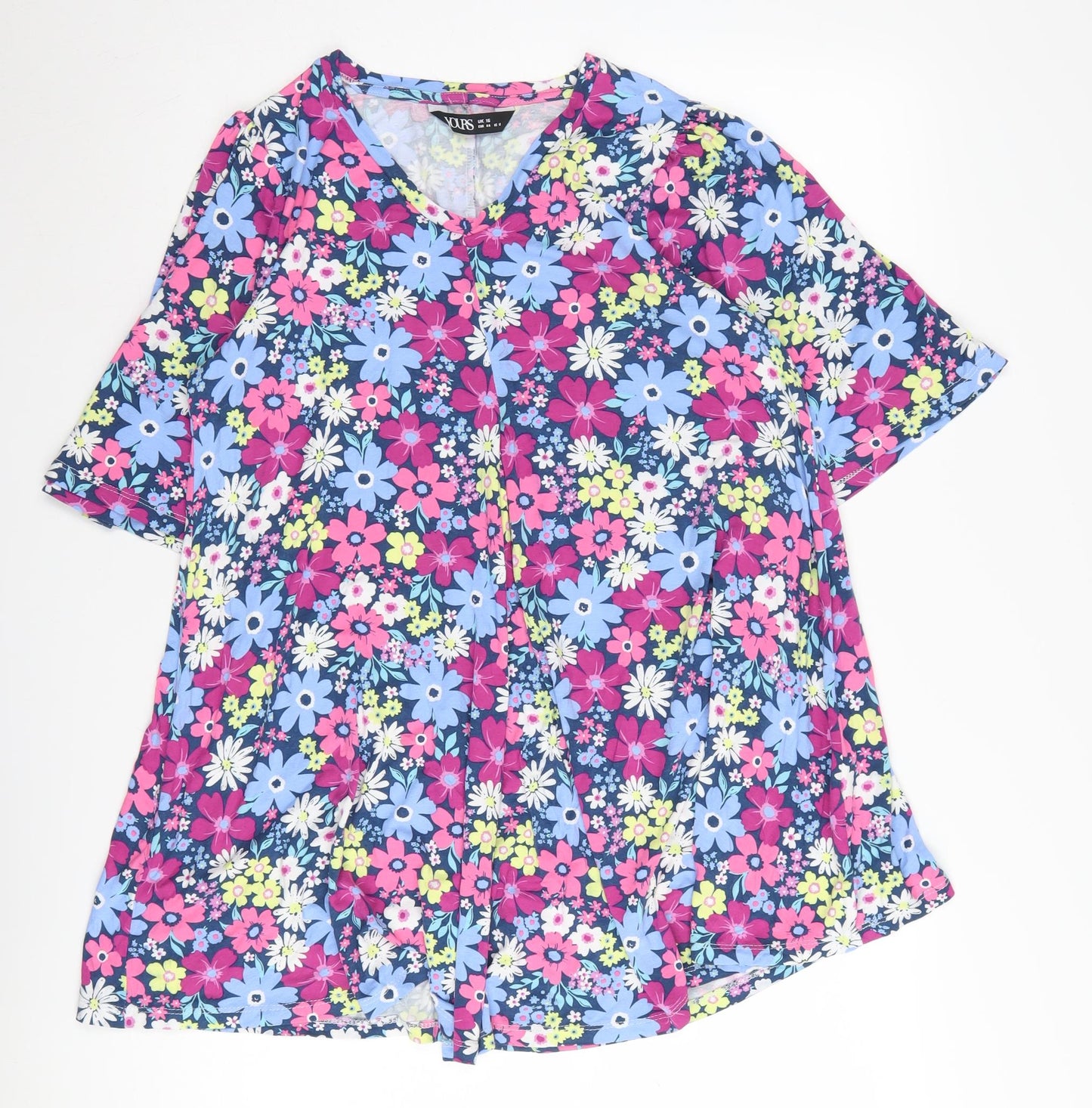 Yours Women's Multicoloured Floral Blouse Size 16