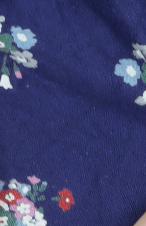 ASOS Women Blue Floral Fit & Flare Dress Size 8