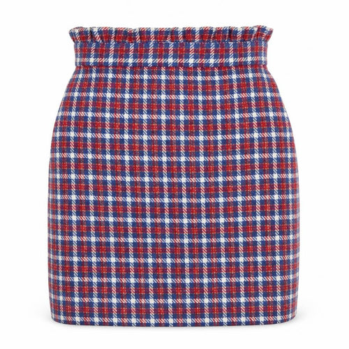 Topshop Women's Plaid Skirt Size 8 Straight Pencil Multicoloured