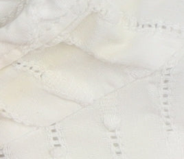 Monsoon Women’s White Cotton Blouse, Size 10, Embroidered