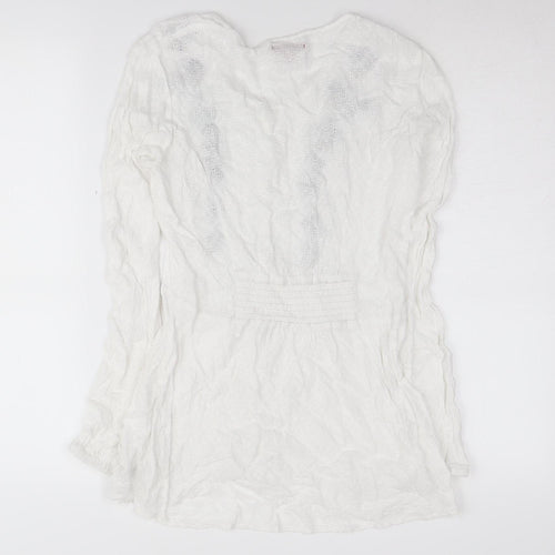 Joe Browns Women’s White Embroidered Blouse Size 12