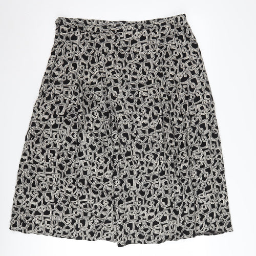 Marks and Spencer Women's Black A-Line Skirt Size 18