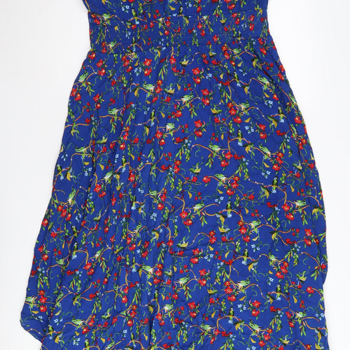 Joe Browns Women's Blue Floral A-Line Midi Dress Size 16