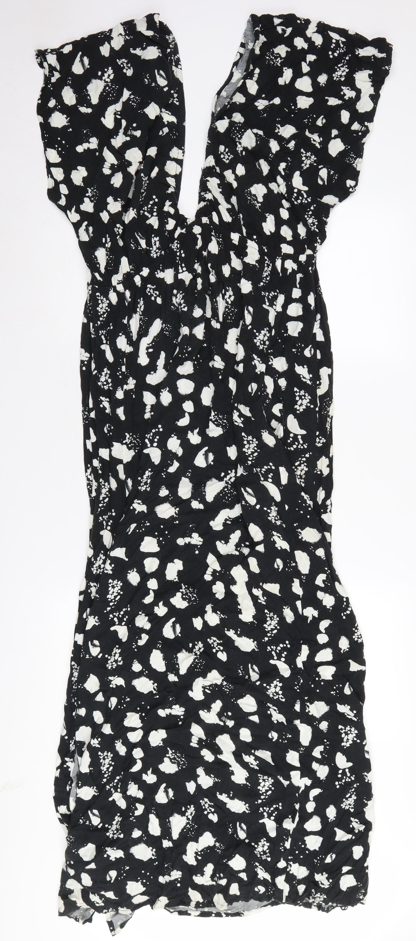 ASOS Womens Black White Dress Size 16 Viscose